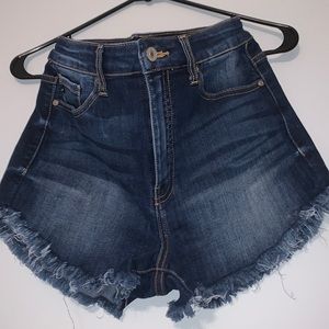 Denim shorts